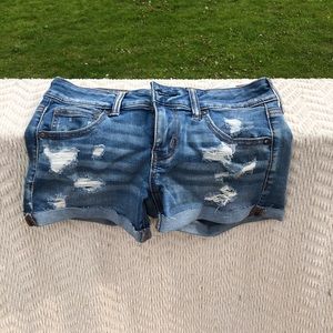 American Eagle Ripped Jean Shorts